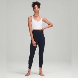 Lululemon High Rise Ruched Waist Leggings 25”